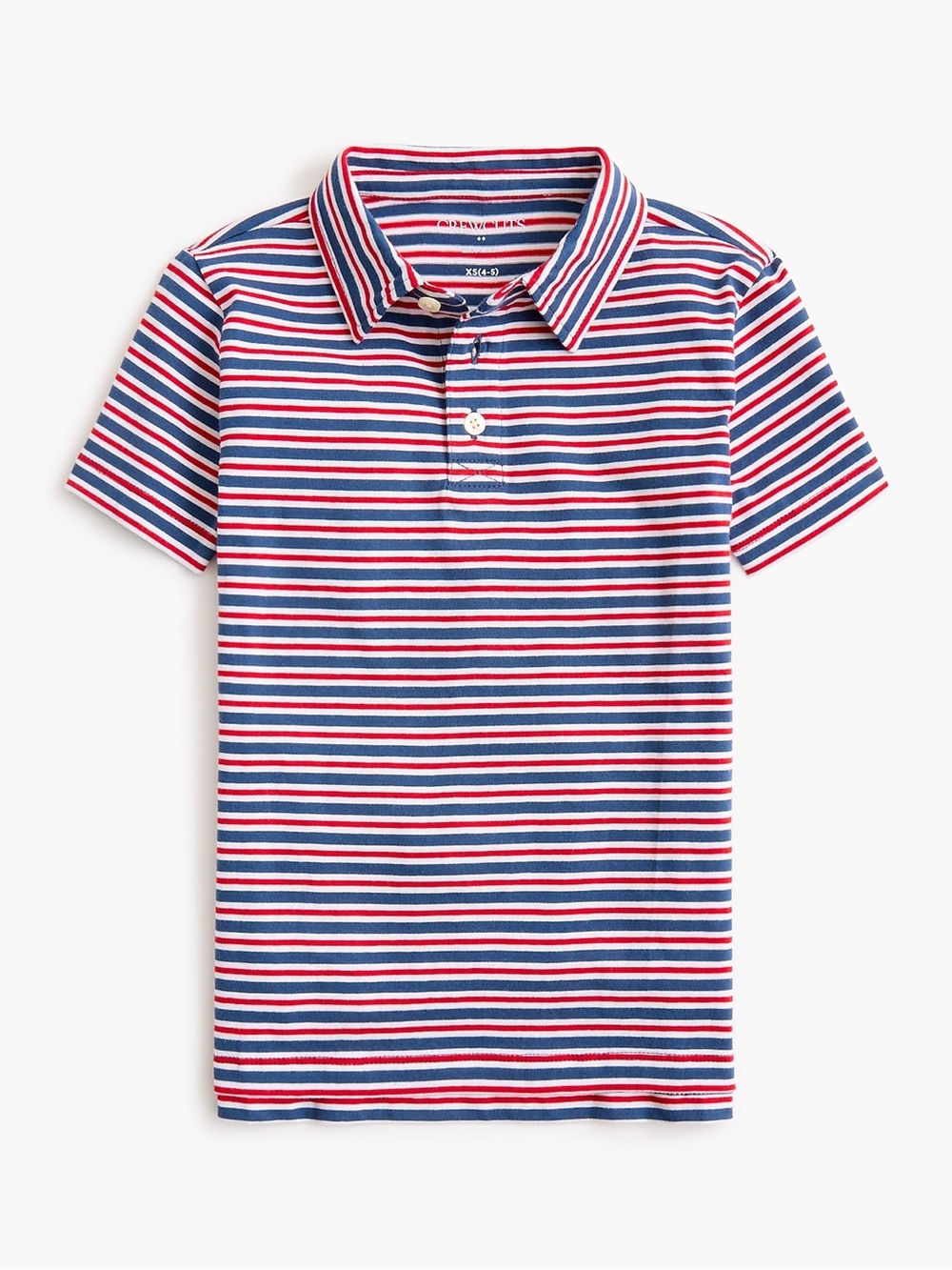 **NWT** J Crew- Crewcuts Boys' Red, White & Navy Striped Polo Shirt